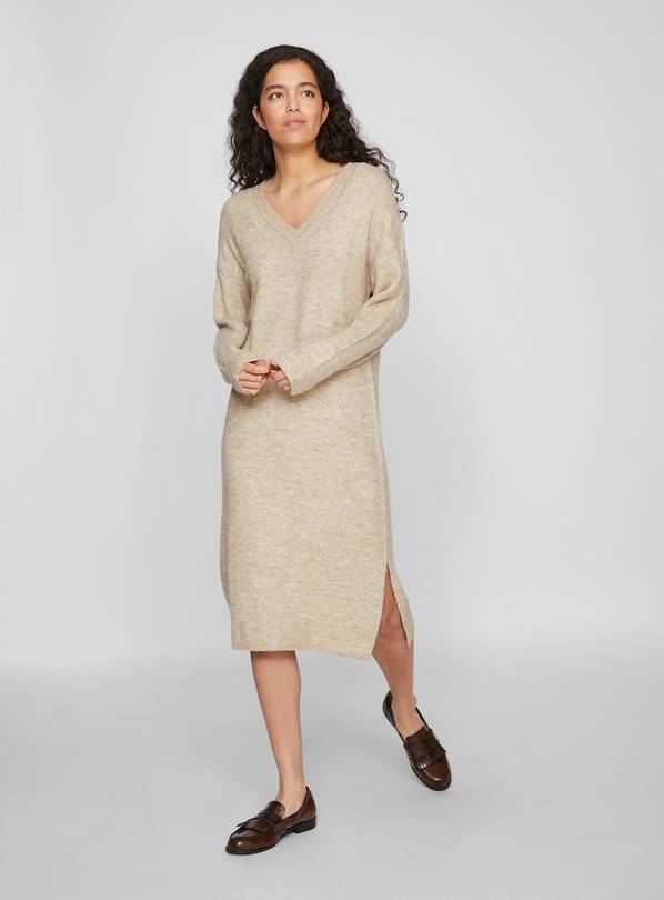 VILA V Neck Knit Dress XXL